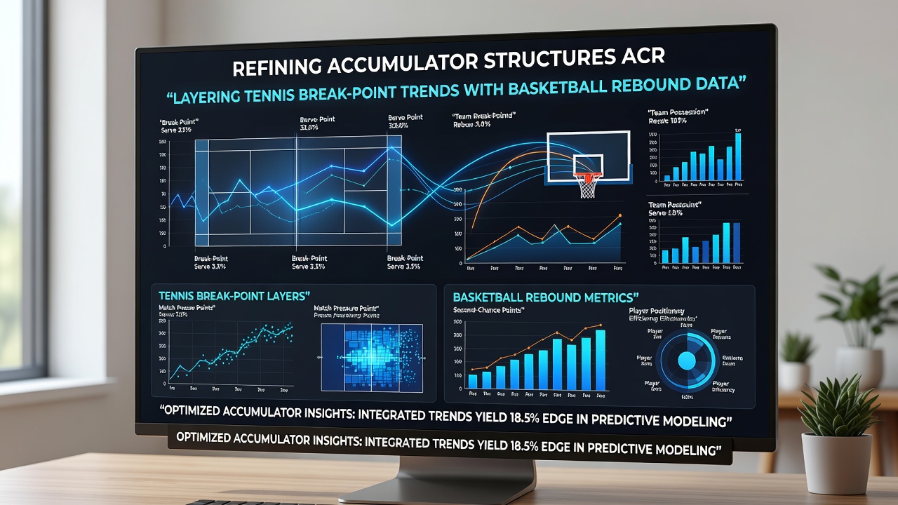 Split screen showing tennis court statistics overlay and basketball rebound positioning chart