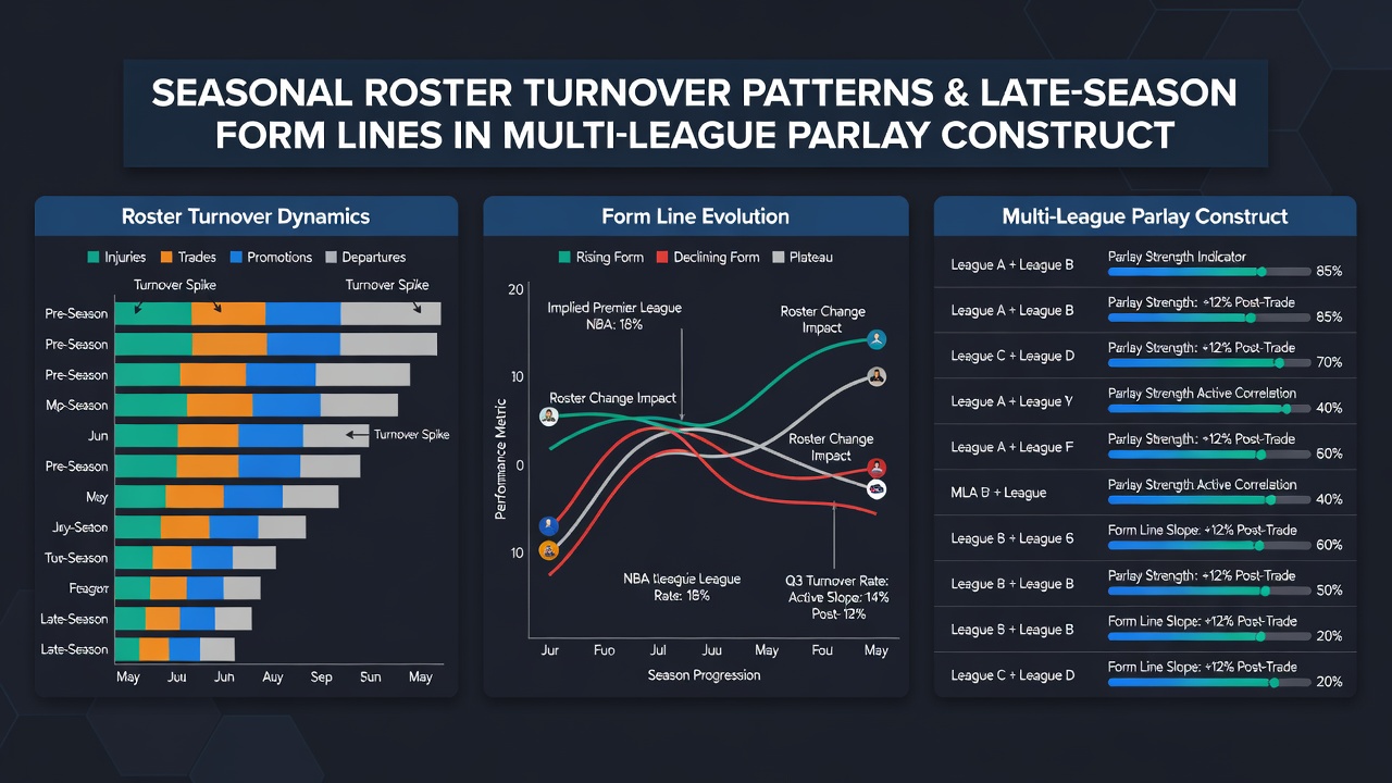 Chart illustrating turnover rates and corresponding form dips in NBA, soccer, and MLB during closing months