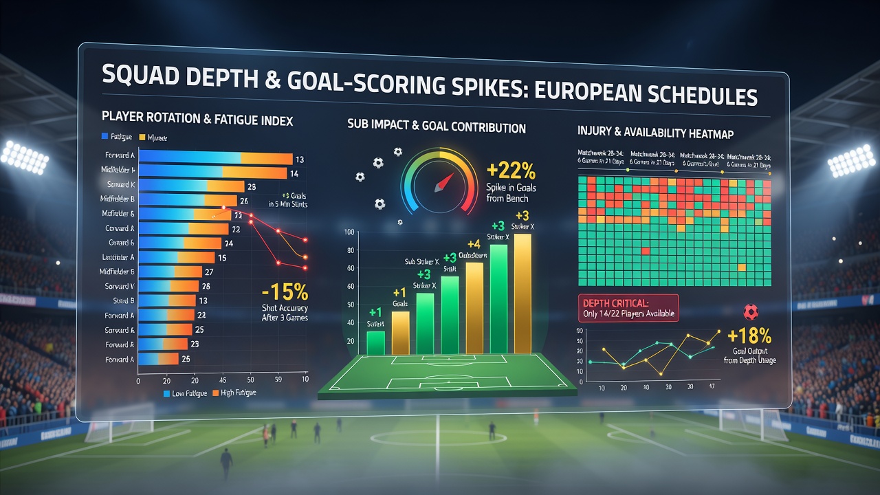 European football players on the bench during a congested match week illustrating squad rotation strategies